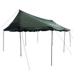 vidaXL Rodinný stan Armádna zelená 450 x 400 x 265 cm Polyester a oceľ – Obrázok 4