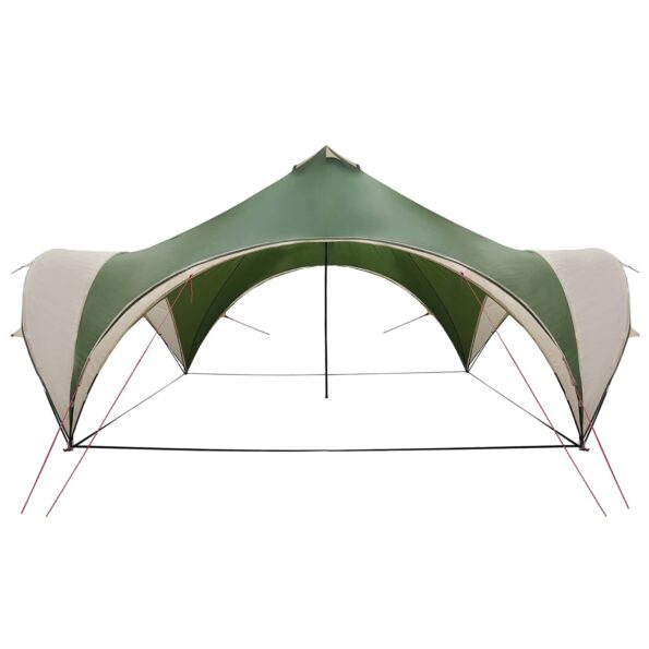 vidaXL Párty stan Zelená 500 x 500 x 350 cm Polyester a oceľ – Obrázok 3