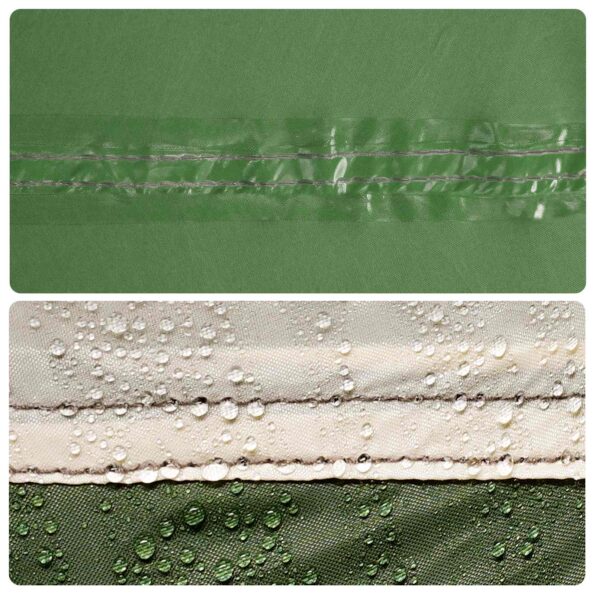 vidaXL Párty stan Zelená 500 x 500 x 350 cm Polyester a oceľ – Obrázok 7