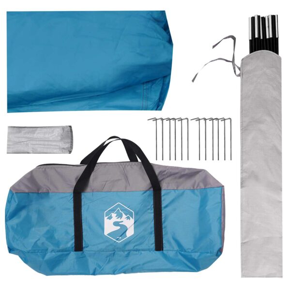 vidaXL Párty stan Modrá 500 x 500 x 350 cm Polyester a oceľ – Obrázok 5