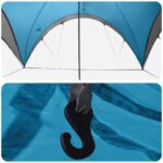 vidaXL Párty stan Modrá 500 x 500 x 350 cm Polyester a oceľ – Obrázok 6