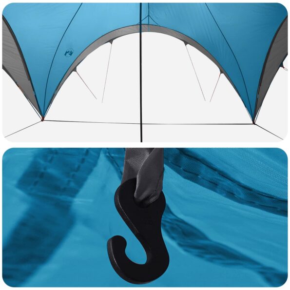 vidaXL Párty stan Modrá 500 x 500 x 350 cm Polyester a oceľ – Obrázok 6