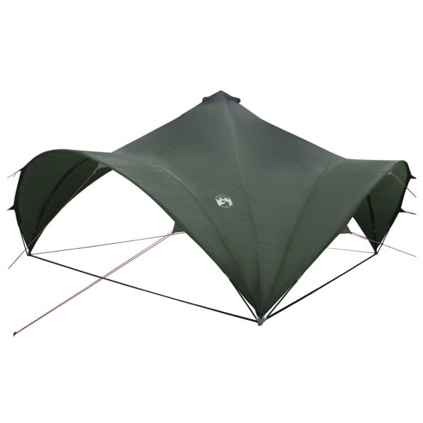 vidaXL Párty stan Armádna zelená 500 x 500 x 350 cm Polyester a oceľ – Obrázok 2