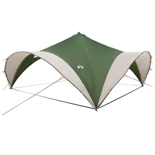 vidaXL Párty stan Zelená 400 x 400 x 320 cm Polyester a oceľ – Obrázok 2