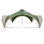 vidaXL Párty stan Zelená 400 x 400 x 320 cm Polyester a oceľ – Obrázok 3