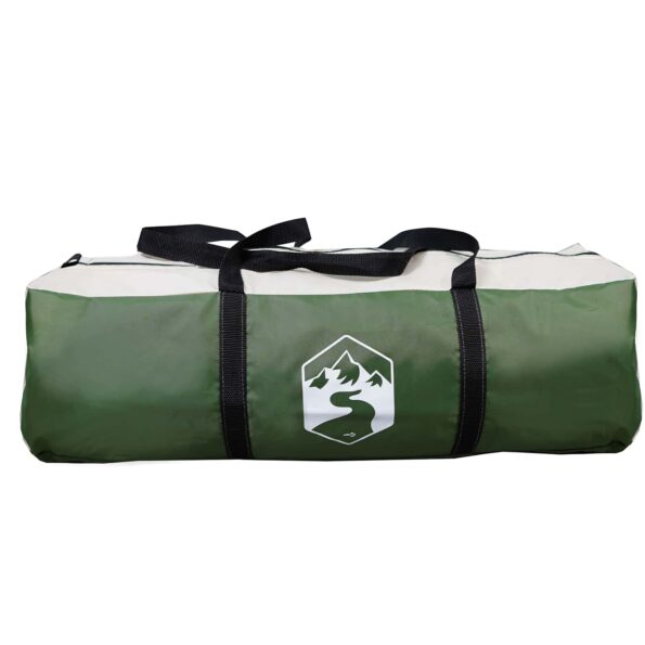vidaXL Párty stan Zelená 400 x 400 x 320 cm Polyester a oceľ – Obrázok 4