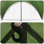vidaXL Párty stan Zelená 400 x 400 x 320 cm Polyester a oceľ – Obrázok 6
