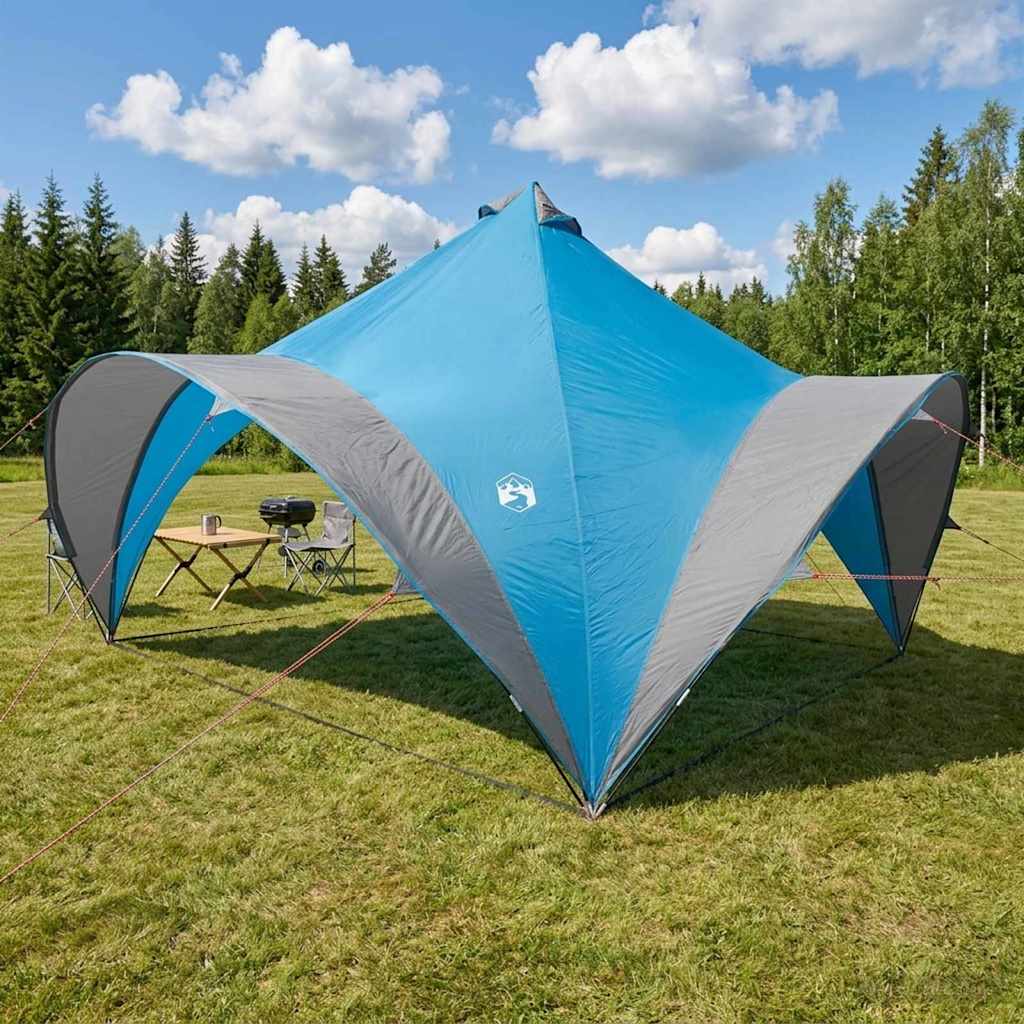 42028616_1.jpg vidaXL Párty stan Modrá 400 x 400 x 320 cm Polyester a oceľ – Obrázok 1