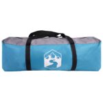 vidaXL Párty stan Modrá 400 x 400 x 320 cm Polyester a oceľ – Obrázok 4