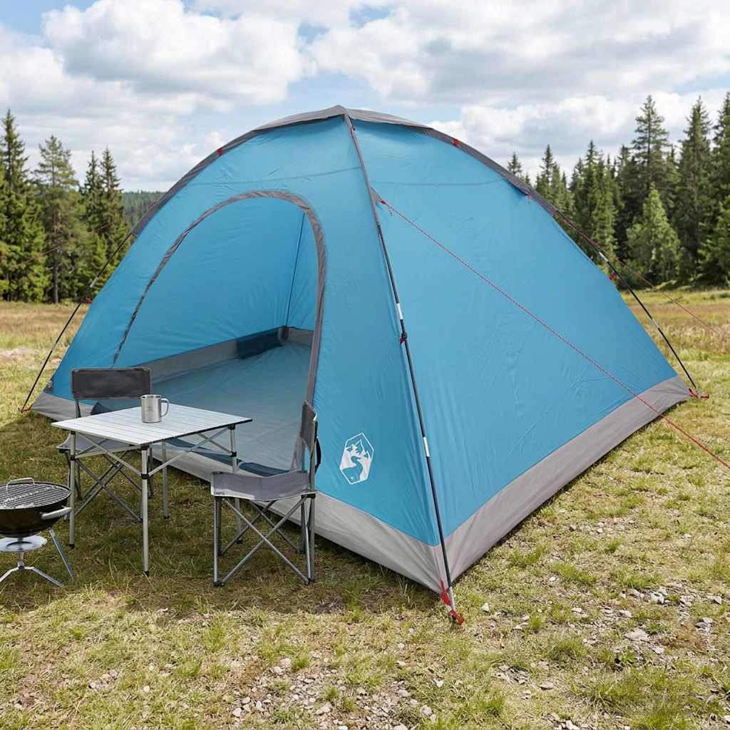 42028638_1.jpg vidaXL Kempingový stan so strechou Modrá 335 x 275 x 180 cm – Obrázok 1