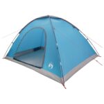 vidaXL Kempingový stan so strechou Modrá 335 x 275 x 180 cm – Obrázok 2