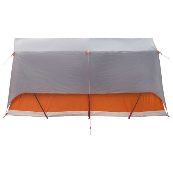 vidaXL Tunelový stan Šedá a oranžová Pre 8 osôb Polyester a oceľ – Obrázok 6