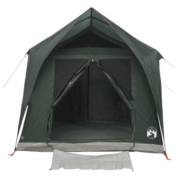 vidaXL Tunelový stan Armádna zelená Pre 8 osôb Polyester a oceľ – Obrázok 4