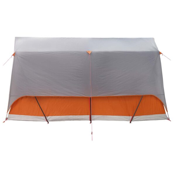 vidaXL Tunelový stan Šedá a oranžová Pre 10 osôb Polyester a oceľ – Obrázok 6
