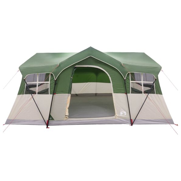 vidaXL Rodinný stan Zelená 487 x 340 x 216 cm Polyester a oceľ – Obrázok 4