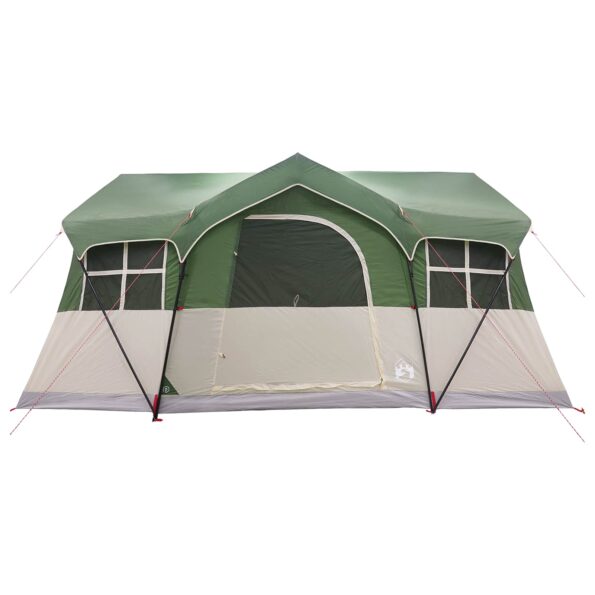 vidaXL Rodinný stan Zelená 487 x 340 x 216 cm Polyester a oceľ – Obrázok 5