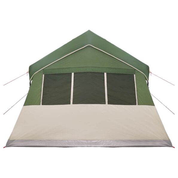vidaXL Rodinný stan Zelená 487 x 340 x 216 cm Polyester a oceľ – Obrázok 6
