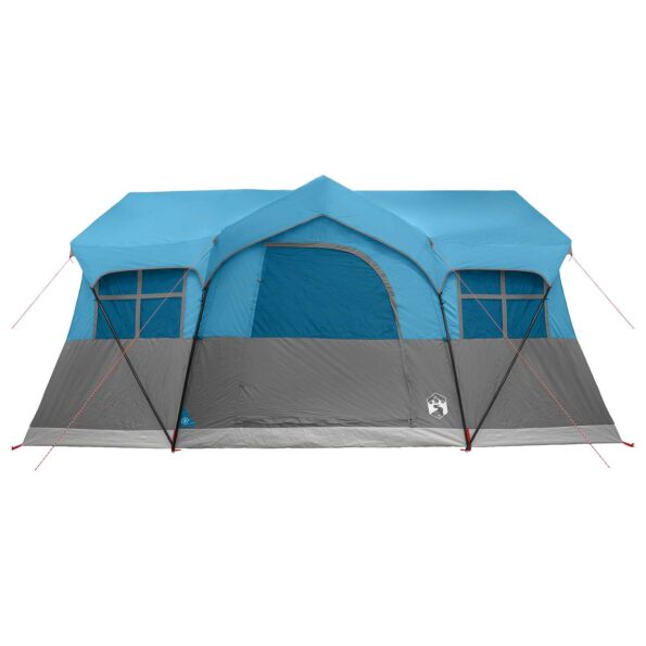 vidaXL Rodinný stan Modrá 487 x 340 x 216 cm Polyester a oceľ – Obrázok 5