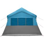 vidaXL Rodinný stan Modrá 487 x 340 x 216 cm Polyester a oceľ – Obrázok 6