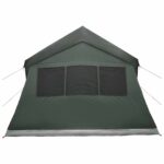 vidaXL Rodinný stan Armádna zelená 487 x 340 x 216 cm Polyester a oceľ – Obrázok 6