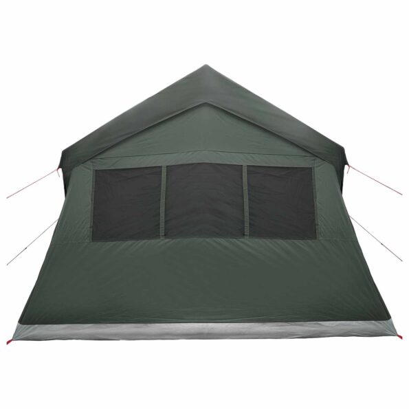 vidaXL Rodinný stan Armádna zelená 487 x 340 x 216 cm Polyester a oceľ – Obrázok 6