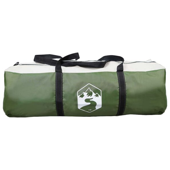 vidaXL Stan chata Zelená 480 x 273 x 205 cm Polyester a oceľ – Obrázok 8