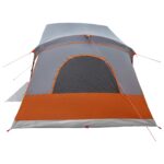 vidaXL Stan chata Šedá a oranžová 480 x 273 x 205 cm Polyester a oceľ – Obrázok 6
