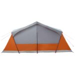vidaXL Stan chata Šedá a oranžová 480 x 273 x 205 cm Polyester a oceľ – Obrázok 7