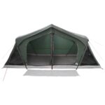 vidaXL Stan chata Armádna zelená 480 x 273 x 205 cm Polyester a oceľ – Obrázok 4