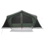 vidaXL Stan chata Armádna zelená 480 x 273 x 205 cm Polyester a oceľ – Obrázok 5