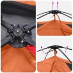 vidaXL Okamžitý stan so strechou Šedá a oranžová 305 x 215 x 140 cm – Obrázok 13