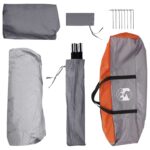 vidaXL Okamžitý stan so strechou Šedá a oranžová 305 x 215 x 140 cm – Obrázok 9