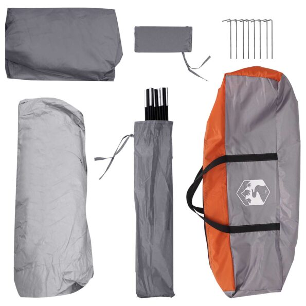 vidaXL Okamžitý stan so strechou Šedá a oranžová 305 x 215 x 140 cm – Obrázok 9