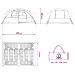 vidaXL Okamžitý stan so strechou Armádna zelená 365 x 280 x 200 cm – Obrázok 13