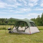 vidaXL Rodinný stan Zelená 305 x 275 x 190 cm Polyester a oceľ