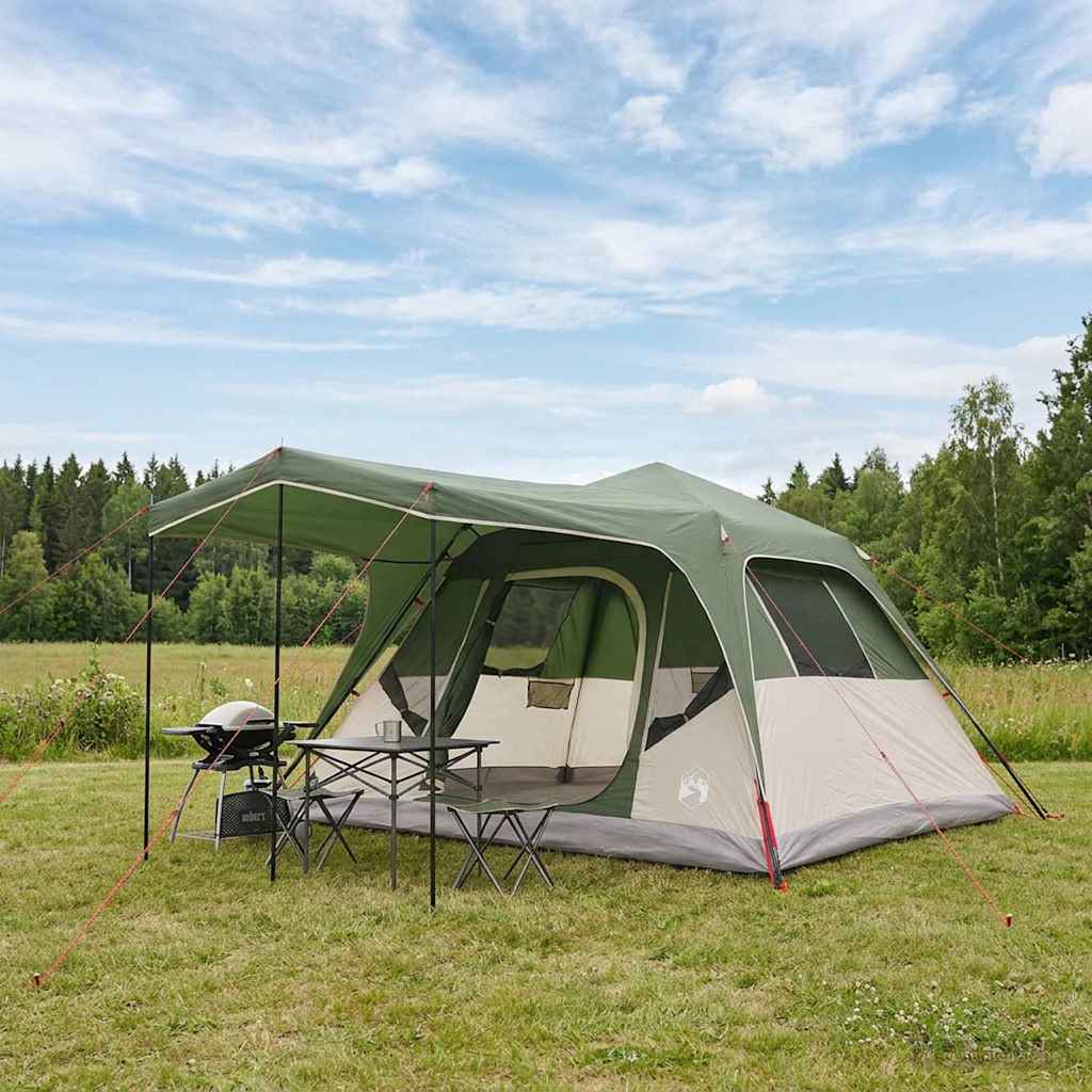 42028707_1.jpg vidaXL Rodinný stan Zelená 305 x 275 x 190 cm Polyester a oceľ – Obrázok 1