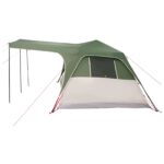 vidaXL Rodinný stan Zelená 305 x 275 x 190 cm Polyester a oceľ – Obrázok 6