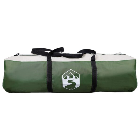 vidaXL Rodinný stan Zelená 305 x 275 x 190 cm Polyester a oceľ – Obrázok 8