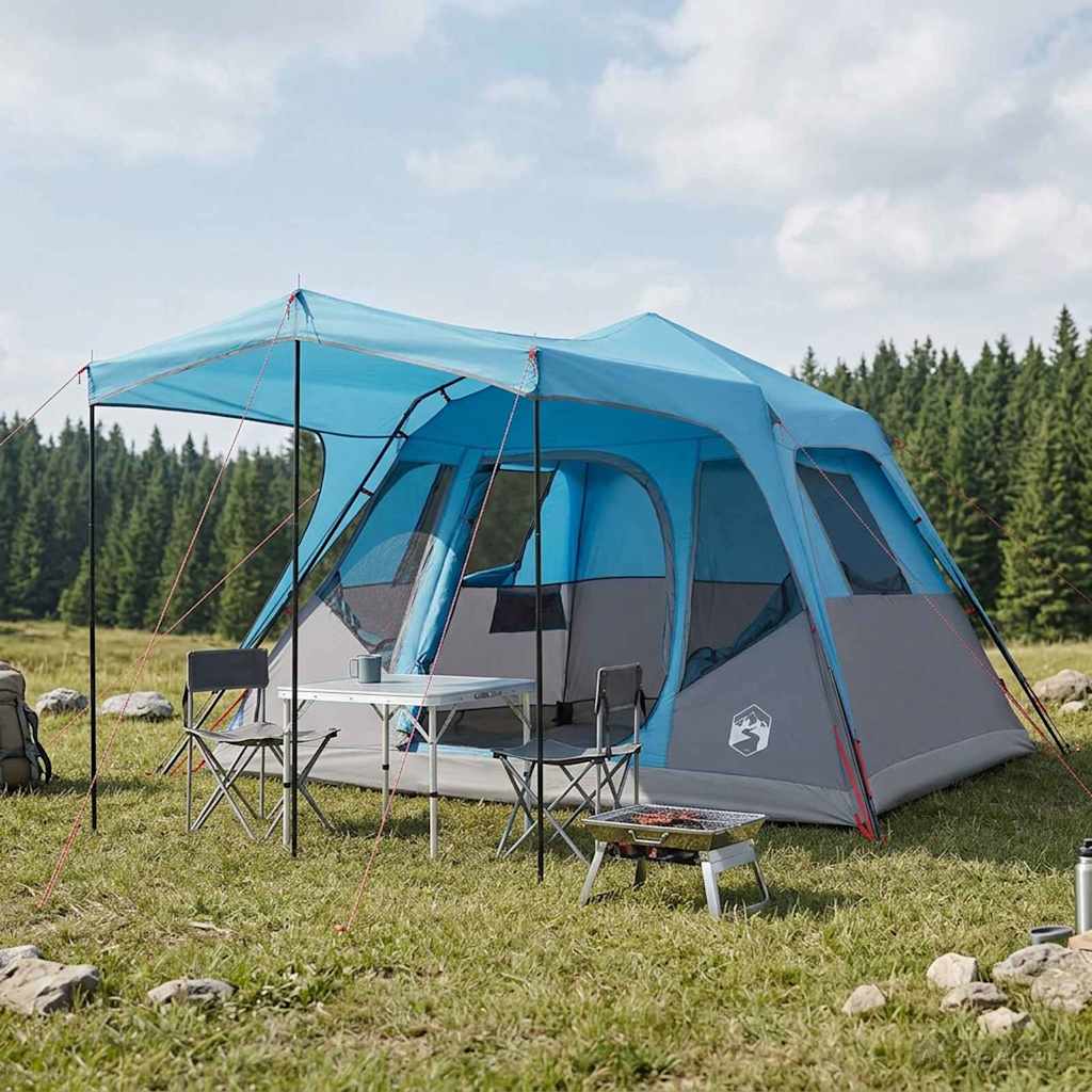 42028708_1.jpg vidaXL Rodinný stan Modrá 305 x 275 x 190 cm Polyester a oceľ – Obrázok 1