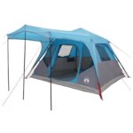 vidaXL Rodinný stan Modrá 305 x 275 x 190 cm Polyester a oceľ – Obrázok 2