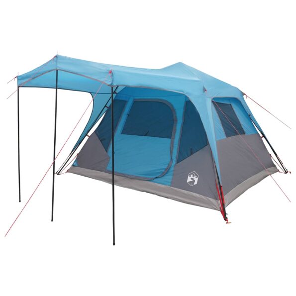 vidaXL Rodinný stan Modrá 305 x 275 x 190 cm Polyester a oceľ – Obrázok 3