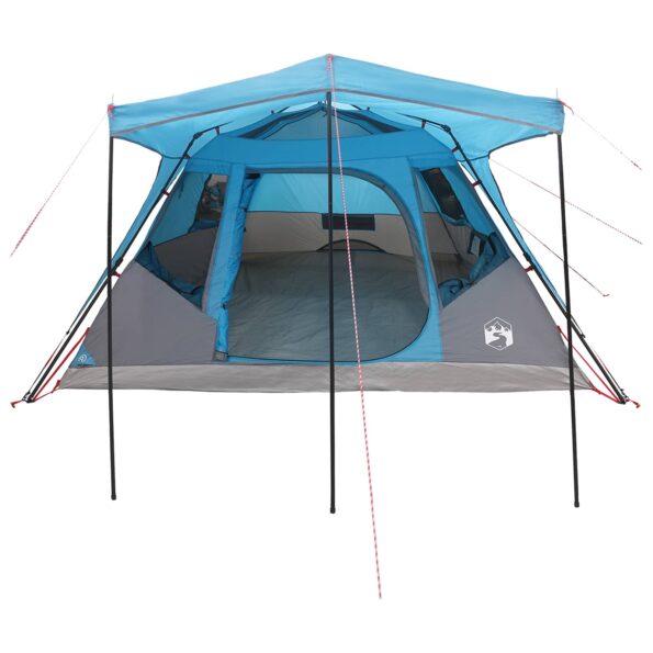 vidaXL Rodinný stan Modrá 305 x 275 x 190 cm Polyester a oceľ – Obrázok 4