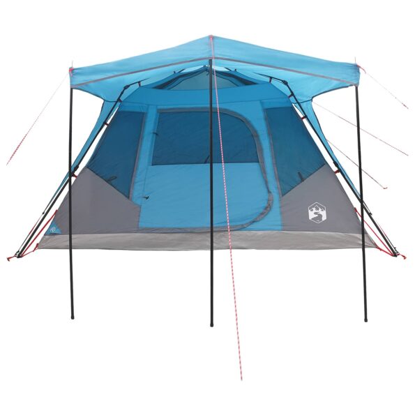 vidaXL Rodinný stan Modrá 305 x 275 x 190 cm Polyester a oceľ – Obrázok 5