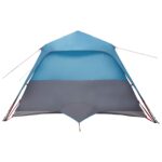 vidaXL Rodinný stan Modrá 305 x 275 x 190 cm Polyester a oceľ – Obrázok 7