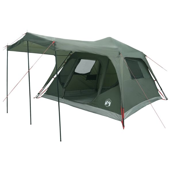 vidaXL Rodinný stan Armádna zelená 305 x 275 x 190 cm Polyester a oceľ – Obrázok 2