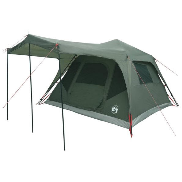 vidaXL Rodinný stan Armádna zelená 305 x 275 x 190 cm Polyester a oceľ – Obrázok 3
