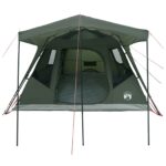 vidaXL Rodinný stan Armádna zelená 305 x 275 x 190 cm Polyester a oceľ – Obrázok 4
