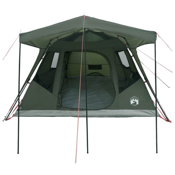 vidaXL Rodinný stan Armádna zelená 305 x 275 x 190 cm Polyester a oceľ – Obrázok 4