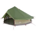 vidaXL Tipi stan Zelená 700 x 700 x 395 cm Polyester a oceľ – Obrázok 2