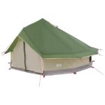 vidaXL Tipi stan Zelená 700 x 700 x 395 cm Polyester a oceľ – Obrázok 3